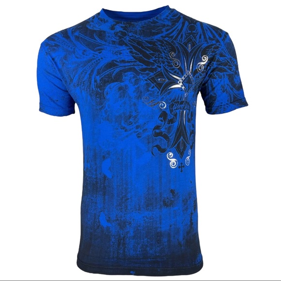 Xtreme Couture By Affliction Men's T-shirt Loyal Following Cross Biker S-5XL - Picture 2 of 12